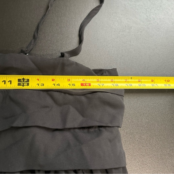 Forever 21 Women's 1X Black‎ Sleeveless Dress Pleats Lined Open Back Coquette - Picture 5 of 12